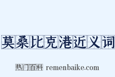 莫桑比克港近义词是什么意思的图片